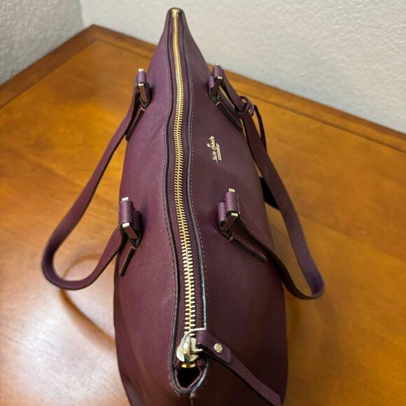 Kate Spade Cameron Street Maroon Saffiano Leather Tote - Picture 7 of 16